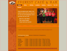 Tablet Screenshot of everestcafeandbar.com